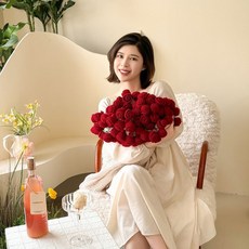 多功能成品仿真玫瑰花束毯子送閨蜜女友情人節生日禮物鮮花披肩