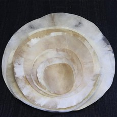 Zaza Percussion - Darbuka Doumbek 드럼용 염소 가죽 Djembe 천연 플랫 라운드 염소 스킨 헤드용 염소 스킨 (30.5cm(12인치))