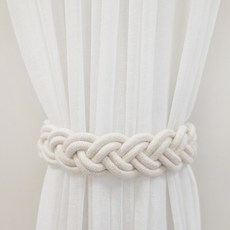 프리바토우 로럴 월계관 커튼 커튼 마그네틱 자석 타이백, 빈티지블루, 1개