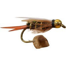 12 파리 구슬 머리 왕자 님프 낚시 머스타드 시그니처 후크, Hook #16, 1개