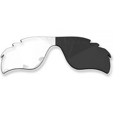 MYCOURAG 오클리 RadarLock Path 통기성 OO9181 선글라스 프레임용 UV 보호 교체 렌즈 - HD 투명 비편광 275043, 투명 블랙 포토크로믹