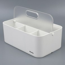 DIY 보관함 폴드 화이트 분리 imj135di, 화이트(반투명뚜껑)