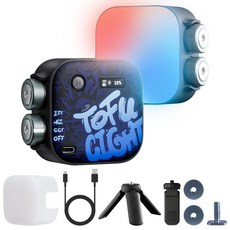 PHOTOOLEX Tofu Light 迷你RGB全彩補光燈, 黑武士, 保固7天