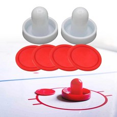 에어 하키 푸셔 퍽 펠트 골 핸들 패들, 1개, 2) White Putter