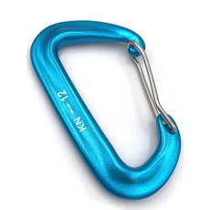 鋁合金大D型快掛扣, 水肺藍, 1個