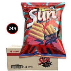 오리온 썬 핫스파이시맛 64g 한박스, 24개