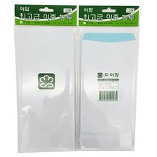 이화 이중봉투 무지 속안비치는 경조사봉투 10매입