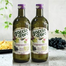 고챠도로 포도씨 오일 기름 포도씨유 정제 식용유 이탈리아산, 2개, 1L