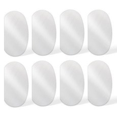 8피스 도자기 도구 톱니 스크레이퍼 스테인리스 스틸 클레이 립 타원형 모델링 커터 스크레이퍼 클레이 스코어링 도구 세라믹 텍스처 아티스트용 313469, 8피스 도자기 도구 톱니 스크레이퍼, 스테인리스 스틸