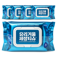 매직브라이트 유리 거울 세정 티슈 캡형, 5개