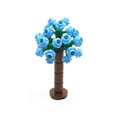 積木繡球花 袋裝 植物 城市積木 B4, 1個, 淺藍色 繡花球