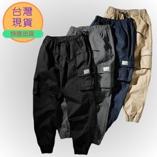 現貨-8XL大尺碼工裝褲男 純棉工作褲 戶外休閒長褲 縮口束腳褲