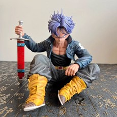 【現貨】龍珠坐姿 特蘭克斯 桌面擺件 手辦模型 車載裝飾生日禮物, 1個, 坐姿特蘭克斯第二彈（約13cm）