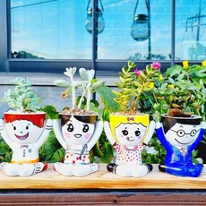 다육이 화분 DIY키트 컬러링 유성펜색칠 만들기, 다육이(랜덤)_배양토_유성펜, 1개
