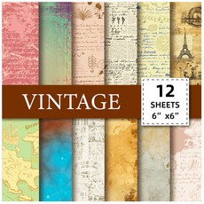 嗨購 大賣12張/包復古風地圖信紙 速賣通剪貼本卡片DIY製作素, 素材紙-T01041,15cm*15cm, 1個