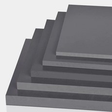PVC硬板 灰色pvc板 工程塑膠板 聚氯乙烯板 250mm, 1個, 加工
