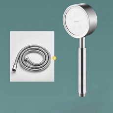 1 5/2M 스테인레스 스틸 암호화 샤워 호스 긴 물 연장 배관 파이프 당기는 튜브 욕실 액세서리, 1.2 M with haed