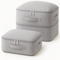 오르디모 튼튼한 대용량 부피삭제 의류 이불 압축 파우치, 1개, 2개입