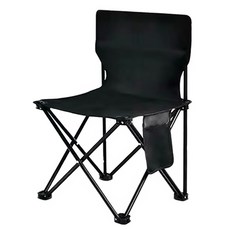 折疊露營椅 導演椅 靠背椅, 黑, 米白, 1個