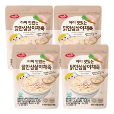 베베스트 아이 맛있는 야채죽 아이죽, 닭안심살야채죽, 4개, 150g