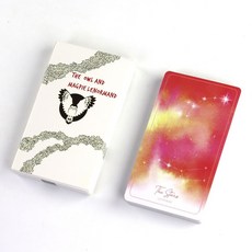 貓頭鷹喜鵲雷諾曼桌遊卡牌，精美占卜英文桌遊，輕巧便攜，探索自我與未來, 1個, 貓頭鷹和喜鵲雷諾曼