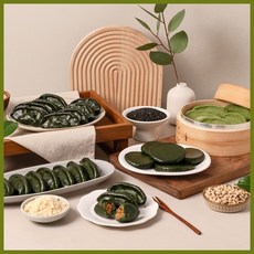 영광 모싯잎송편[흑임자-찐송편900g]왕송편, 60개, 45g