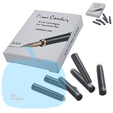 YP 6개입 피에르가르뎅 잉크카트리지 블랙 만년필잉크