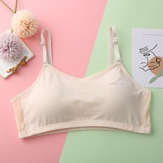CIUUC 개발 기간 면화 속옷 여성 통합 가슴 패드 초등 고등학생 가슴 포장 조절 캐미솔 소녀