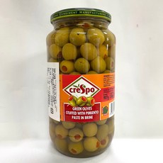 crespo 綠橄欖紅心橄欖, 1個, 907g：實重1.3kg,超商/店到店：限重5kg【單筆最多3瓶】, 907g