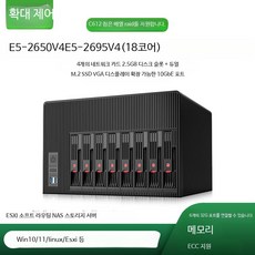 개인용 나스서버 가정용 간편한 설치 및 사용 NAS 호스트 확장 네트워크 데이터 백업 서버 구축용 안정적인 성능 2.5G 멀티 네트워크 지원, E5-2695V464G2TBSSD사계절은색