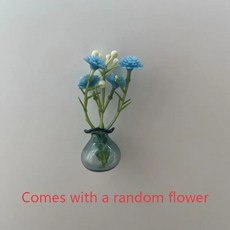 귀여운 미니 꽃병 자석 냉장고 장식용 작은 꽃 유리병 재미있는 미적 식물 화분, 6. B