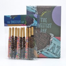 11cm 빼빼로 포장 상자 종이택 봉투 세트 (SWEETEST DAY) (상자5P+택10P+봉투10P), 1개