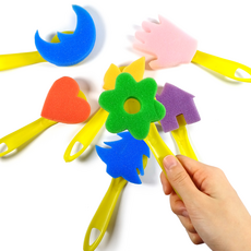 스폰지도장 모양스폰지 12종세트 물감 찍기 놀이, 1개