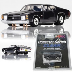 AFX 22087 Mega-G+ 1972 Chevelle SS454 블랙 HO 슬롯 카, AFX 22087 Mega-G+ 1972 Chevell