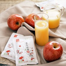 초록다한 충주사과생주스s /싱싱한 햇사과로 만든 과일착즙, 20개, 120ml