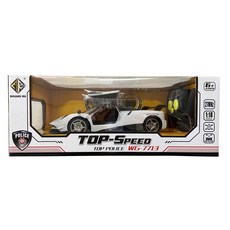 小胡玩具 遙控開門歐翼超跑警車 遙控車 兒童玩具, 1個