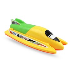 모형 보트 다이캐스트 장난감 전동 해적선 바닷가 수영장 해변, 기본구성, 1개, 옐로우그린 전동 카약