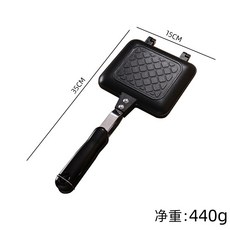 새로운 샌드위치 구이판 몰드 논스틱 양면 프라이팬 가정용 아침 식사용 계란 프라이팬 와플 샌드위치 클립 팬, 그리드 베이킹 팬