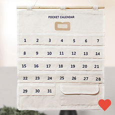 다이어리 용품 용돈 달력 한달 생활비, 패브릭용돈달력