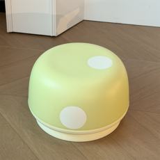 童趣可愛蘑菇小板凳 兒童加厚防滑凳, 蘑菇凳【波點綠∕換鞋凳】