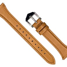 rorentech Galaxy Watch皮革薄款錶帶 20mm, Semi Brown