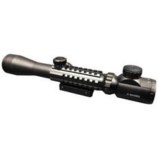 翔準 三面魚骨戰術表尺紅綠光快調鏡高清充氮單筒望遠鏡 放大鏡, 3-9*40, 1個