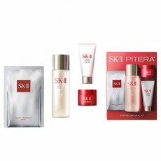 SK-II 暢銷體驗組 青春露 75ml+致臻能量精華霜 15g+全效活膚潔面乳 20g+青春敷面膜, 1組