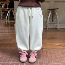 뚜이키즈 아동 주니어공용 기모 면혼방 스포티 스웨트 조거 팬츠
