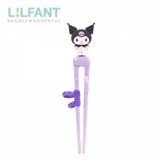 Lilfant 不鏽鋼學習匙筷組(左右手)附盒 兒童餐具 2歲 幼兒學習筷 湯匙組, 1個, 3D學習筷(右手)｜酷洛米