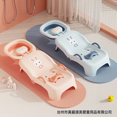 兒童洗頭躺椅可摺疊洗頭神器寶寶家用洗頭牀女童小孩嬰兒洗頭髮凳, 1個, 配件洗頭槽水管  顏色需要留言:如圖