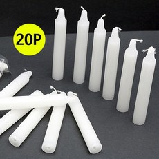 봉지 양초20P 12cm (소원성취 기도 불교 법당 기둥초 작은초, 1개