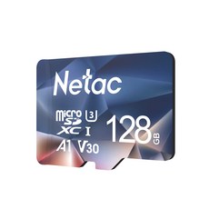 Netac microSD 128GB 100MBs microSDXC UHS-I U3 A1 V30 C10 Full HD Nintendo Switch - P500128 대응