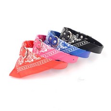 귀여운 패턴 강아지 고양이 스카프 다양한패턴 강아지목도리 부드러운, 블루 1cm