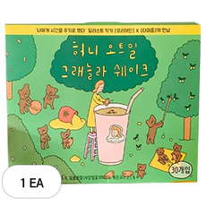 다미즐 허니 오트밀 그래놀라 쉐이크, 28g, 30개입, 1개